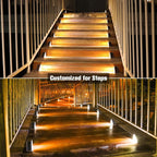 Waterproof Solar LED Stair Lighting - Outdoor Lighting for Stairs, Paths, and Terraces