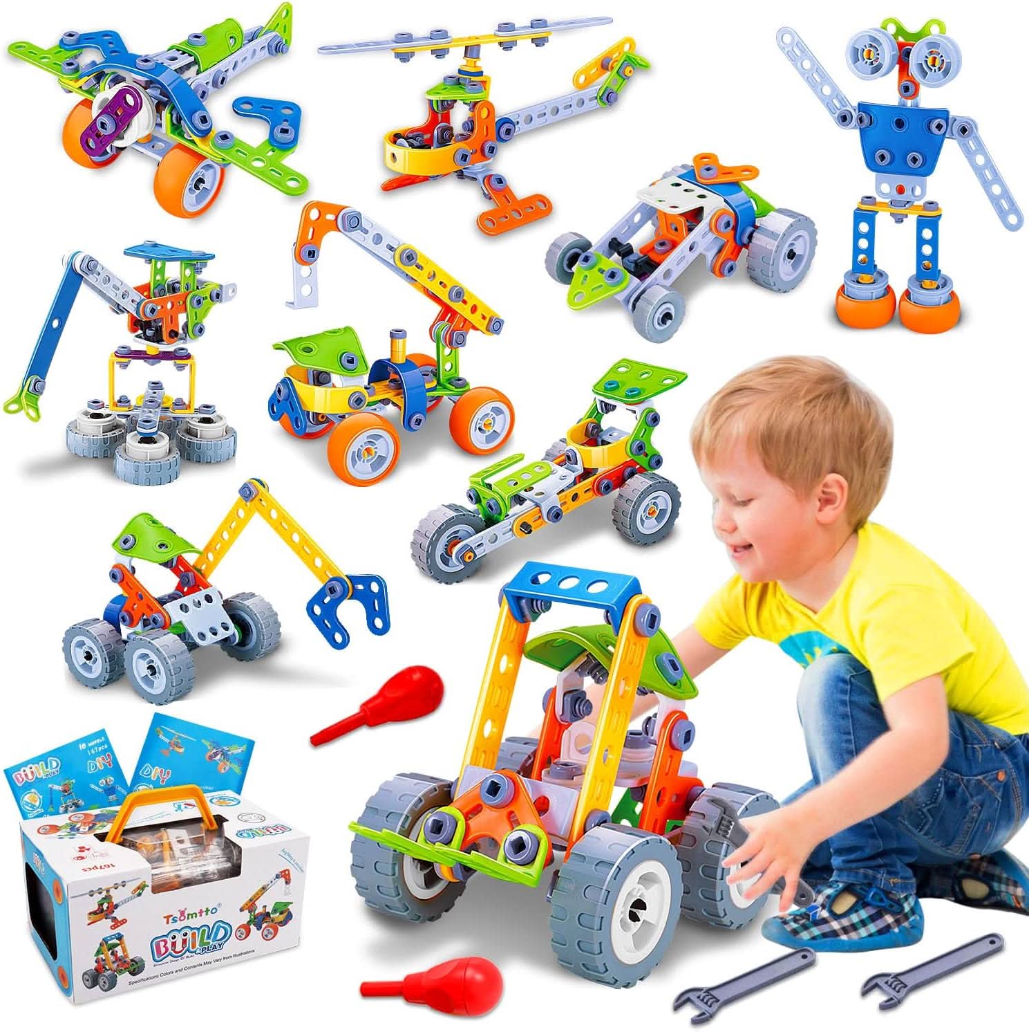 Creative construction set for little architects aged 3 and over
