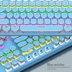87-Key Mechanical Gaming Keyboard RGB Backlit Blue Switch