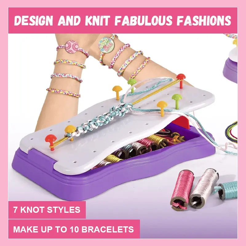 Hand rope braided set – Creative bracelet craft set for children