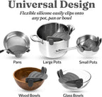 Silicone sieve with clip – Heat-resistant draining container for food