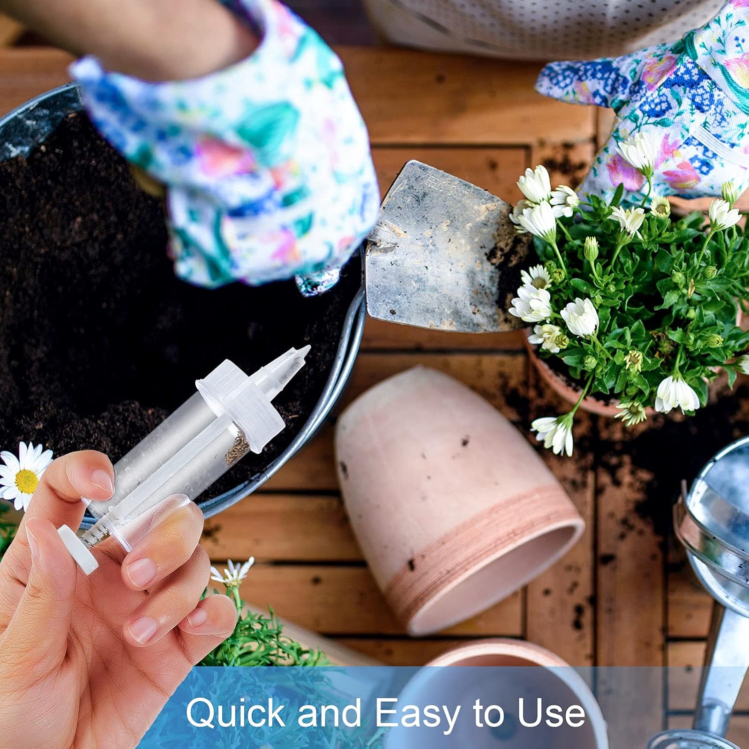 Seed dispenser for precise sowing – Easy to handle seed funnel
