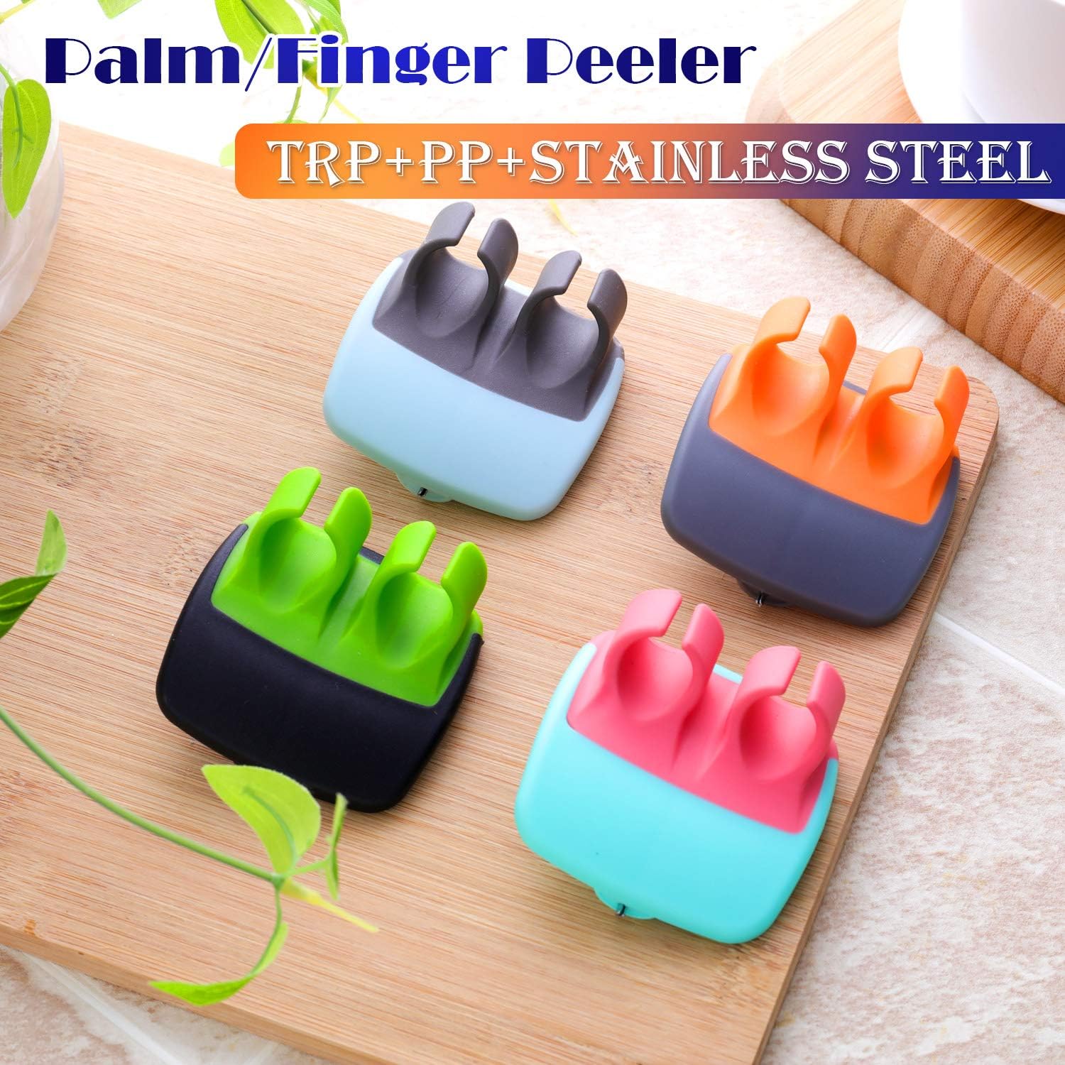 4-piece finger vegetable peeler set