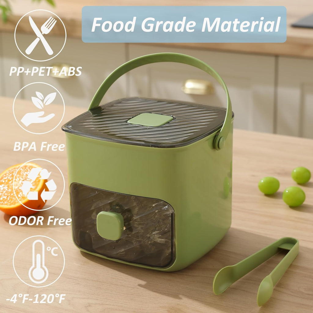 Ice cube tray with lid and waste, ice tray for freezer, flexible ice cube trays