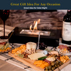 Tabletop fire pit with s’mores maker kit – portable mini fireplace for indoor/outdoor use