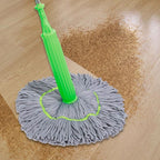 Self-Wringing Microfiber Floor Mop with 360° Rotation and Hands-Free Wringing