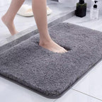 Thick microfiber bath mat - Soft, absorbent, non-slip - Perfect for bathroom and bedroom