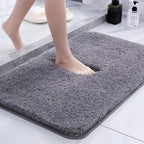 Thick microfiber bath mat - Soft, absorbent, non-slip - Perfect for bathroom and bedroom