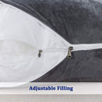 J-Shaped Maternity Support Pillow for Side Sleeping and Breastfeeding