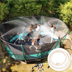 Spray irrigation system – Water hose with spray nozzles for refreshing cooling in the garden
