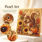 Autumn Pearl Painting Kit, Cute Pearl Painting Crafts for Adults
