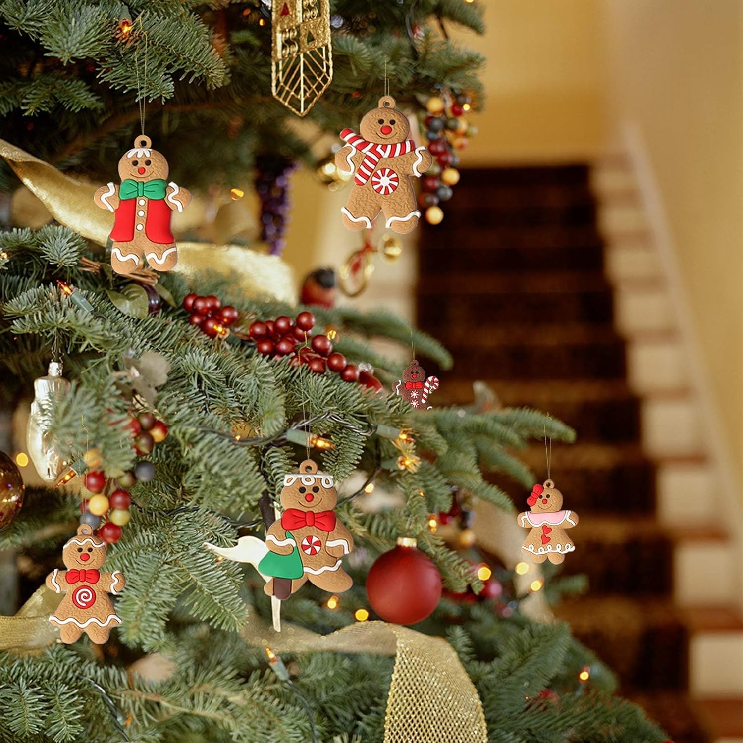 Set of 12 Gingerbread Ornaments - SweetBakes