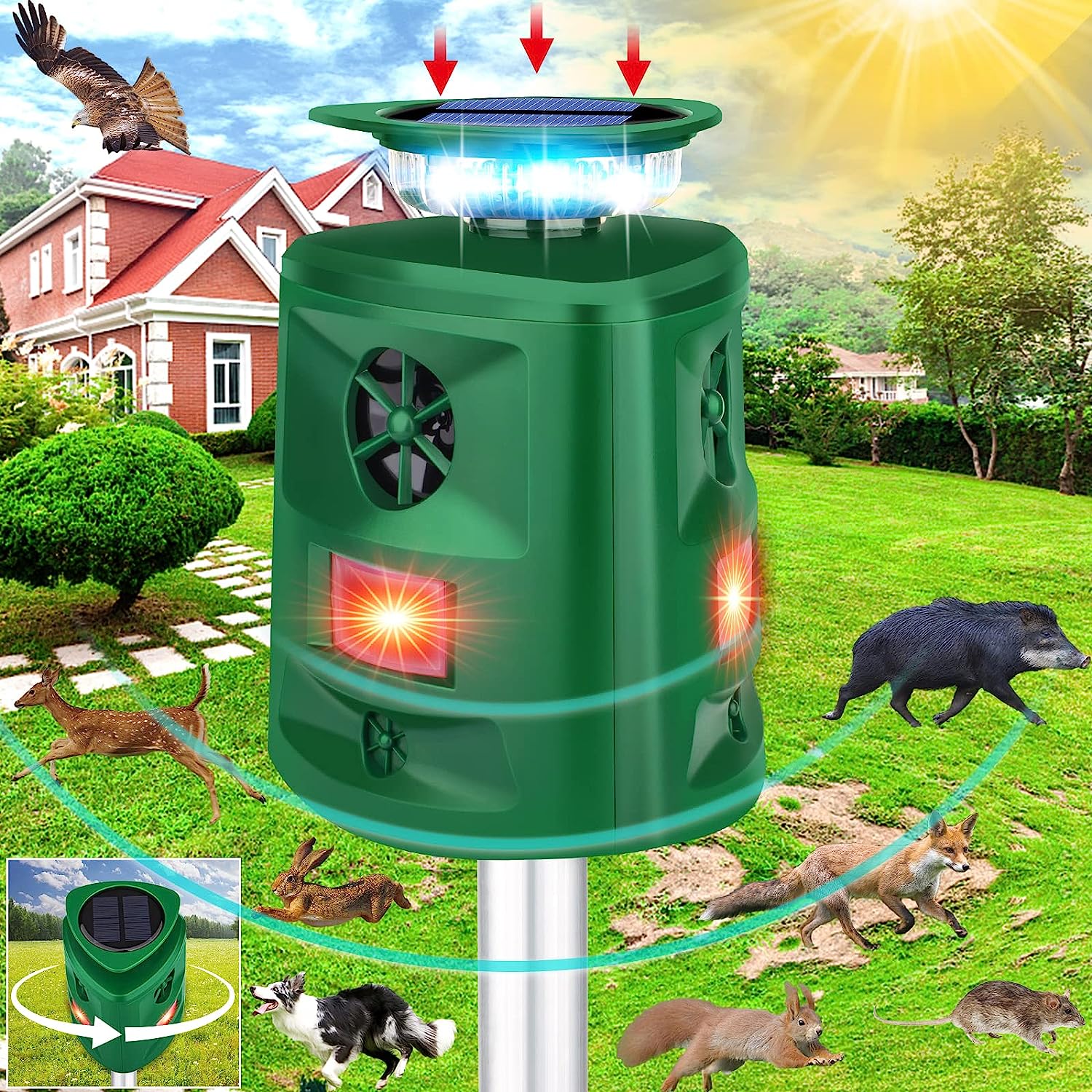 Solar Ultrasonic Repeller