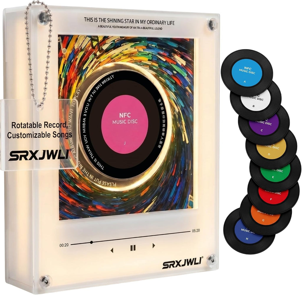 Magnetic Jukebox Fridge Music Magnet Player Record for Refrigerator Magnets Mini Vinyl Box