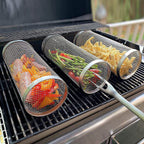 Stainless Steel Rolling Grill Basket