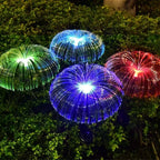 Solar Garden Lights | Jellyfish Design with Color-Changing & Warm White Modes | 75cm