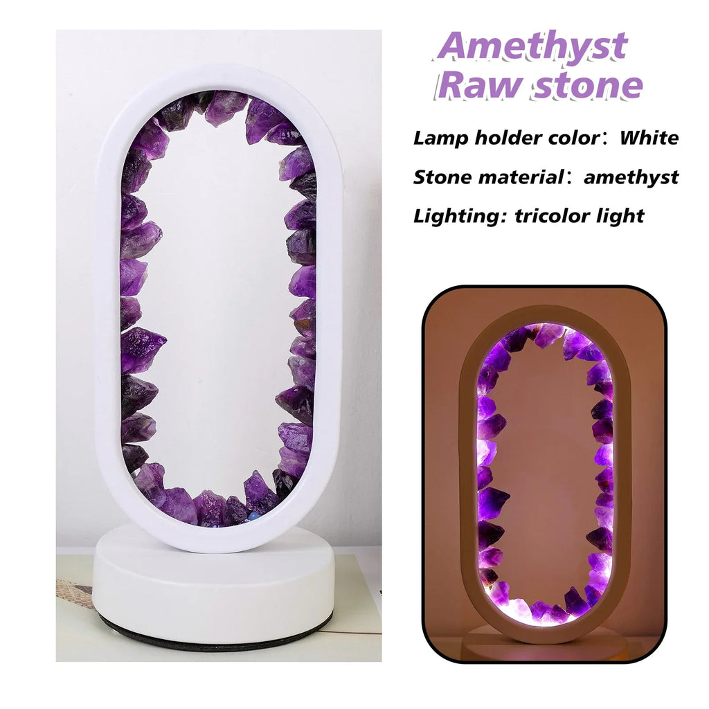 CrystalGlow – Handmade amethyst atmospheric lamp for relaxation and peace