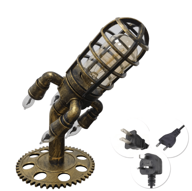 VINTAGE STEAMPUNK ROCKLAMP