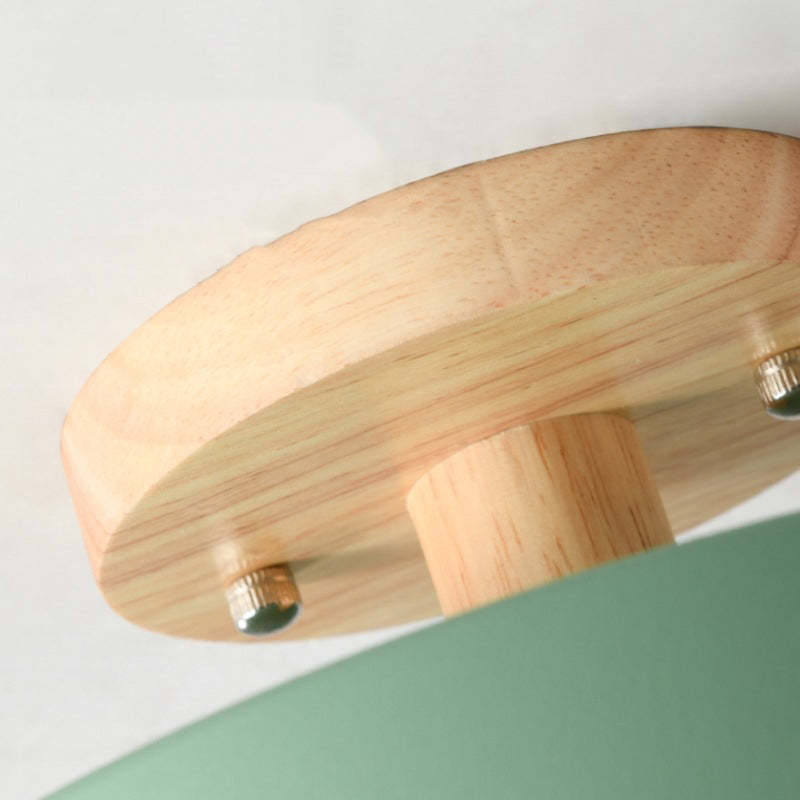 Modern LED ceiling light made of wood – Quinn ceiling lamp for living room, hallway, bedroom and dining room