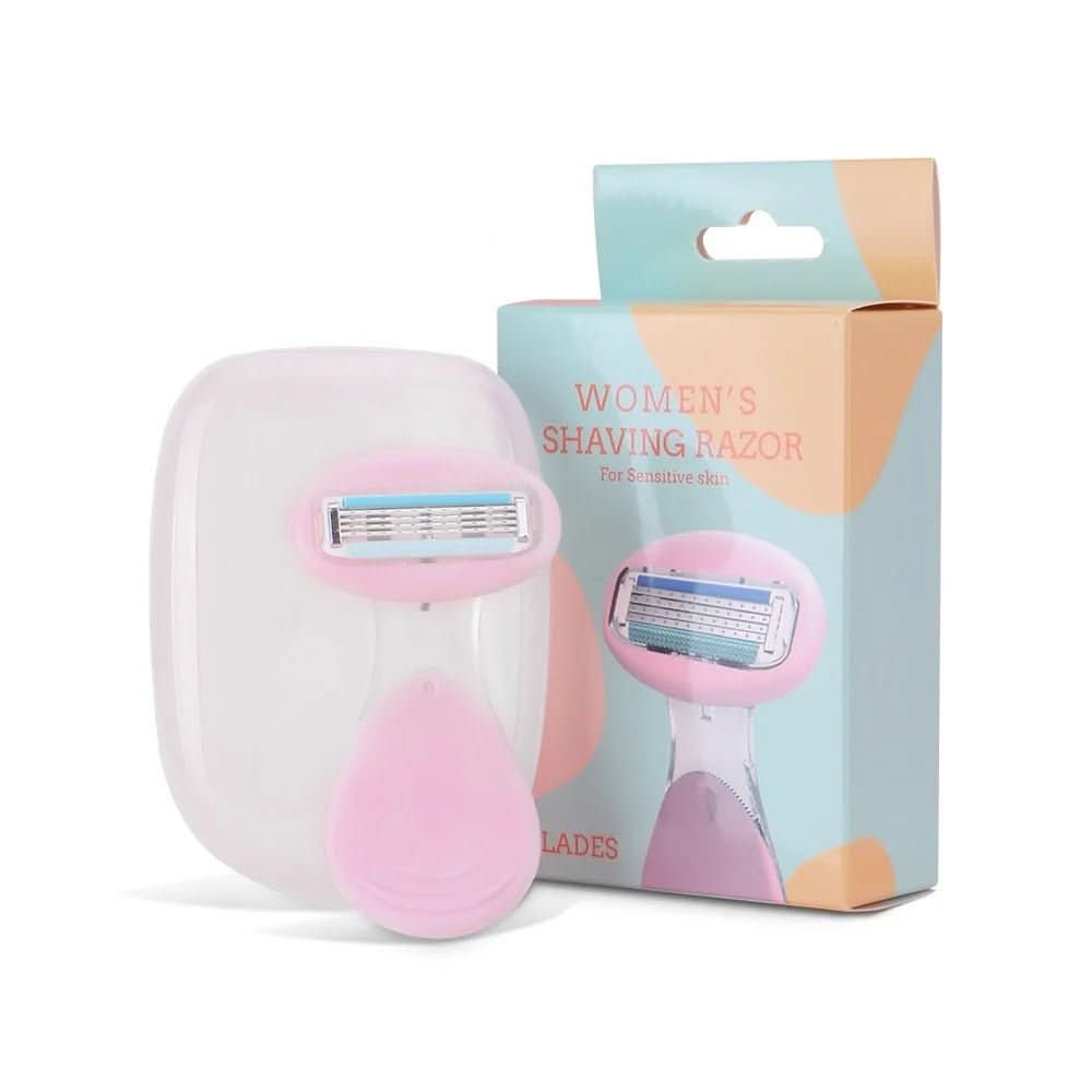 4-blade compact razor with storage box | Smooth skin on the go & at home