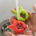 Silicone spoon holder pot clip