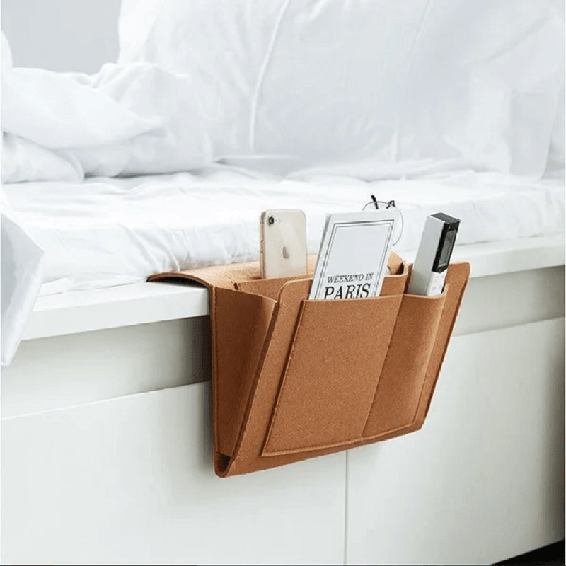 Felt Sofa Bedside Storage Bag with Pockets