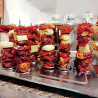 GrillMeisterX Turbo Skewers — Perfect, juicy skewers without twisting stress for your ultimate barbecue party (10 pieces)