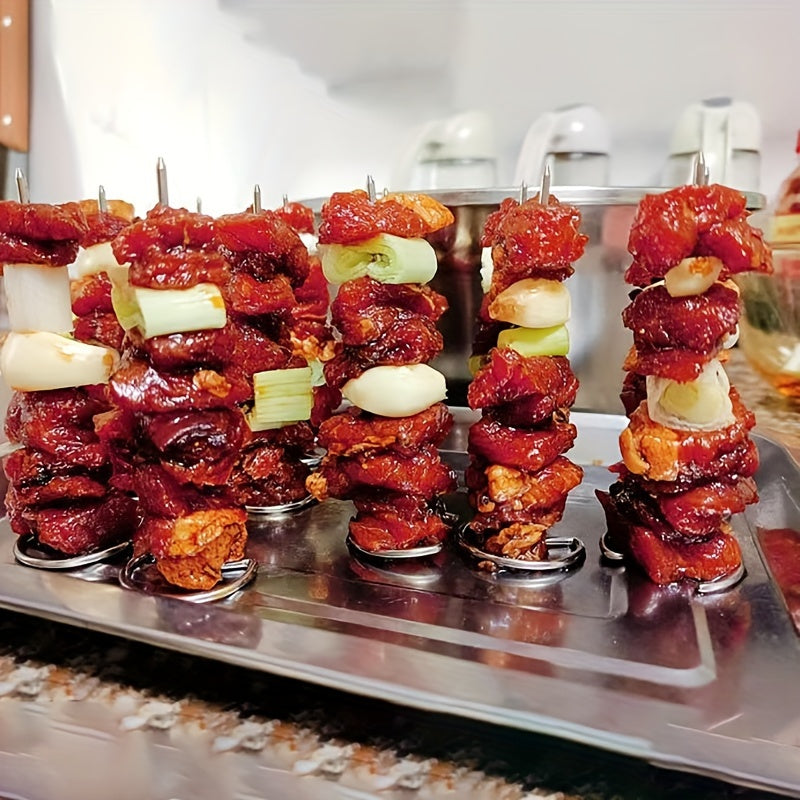 GrillMeisterX Turbo Skewers — Perfect, juicy skewers without twisting stress for your ultimate barbecue party (10 pieces)