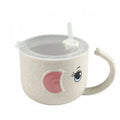 Children's drinking cup with straw