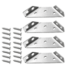 Universal Stainless Steel Furniture Corner Connectors (10 pieces)