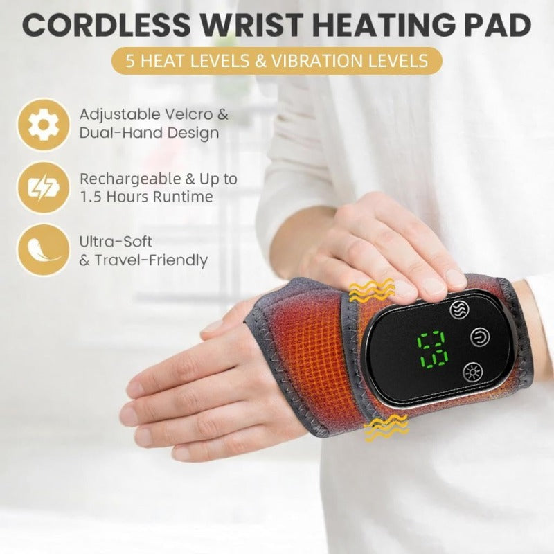 Heated Vibration Wrist Massager