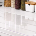 Non-slip, transparent cutting board in acrylic