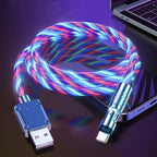 Magnetic Charging Cable | 540° Rotating Connector | Fast Charge with LED Glow