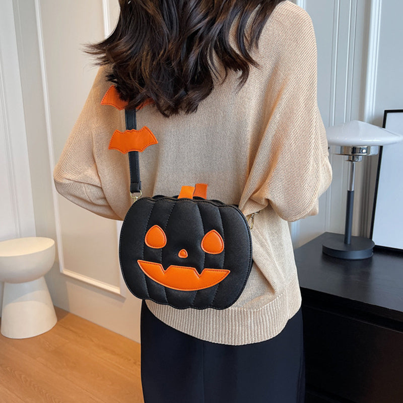 Halloween Messenger Bag – Minimalistic Shoulder Bag in Solid Colors
