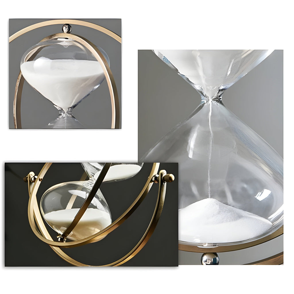 Elegant Hourglass with Calming Sand Flow and Style