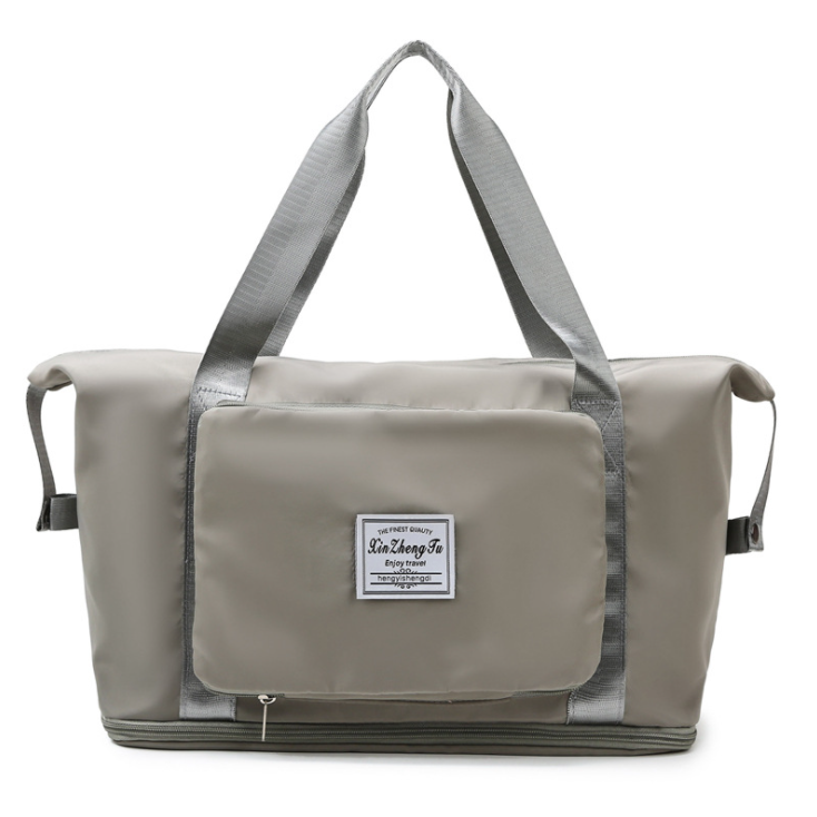 Dry and wet divider double-layer travel bag