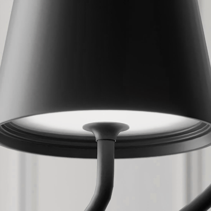 Hanging lamp with a minimalist character