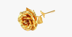 24K gold-plated real rose with gift box