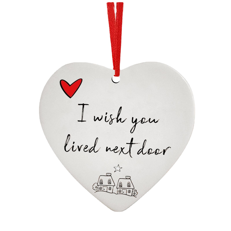 Christmas Heart Hanging Ornament