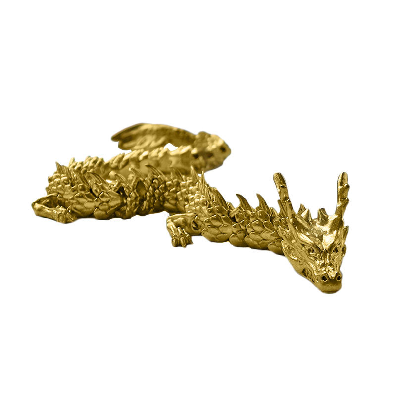 Golden Dragon with movable joints