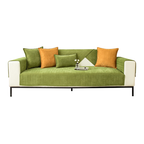 Wavy Check Chenille Fabric Furniture Protector Sofa Cover