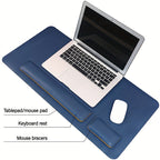 Three-Piece Desk Set made of PU Leather - With Pad and Wrist Supports