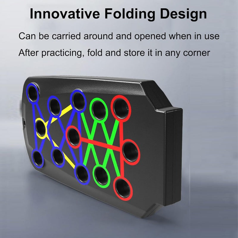 Color-Coded Push-Up Board with Ergonomic Handles
