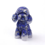 Natural Crystal Poodle Gemstone Decoration