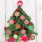 Christmas Party Christmas Tree Decorations Arrangement Candy Ornaments