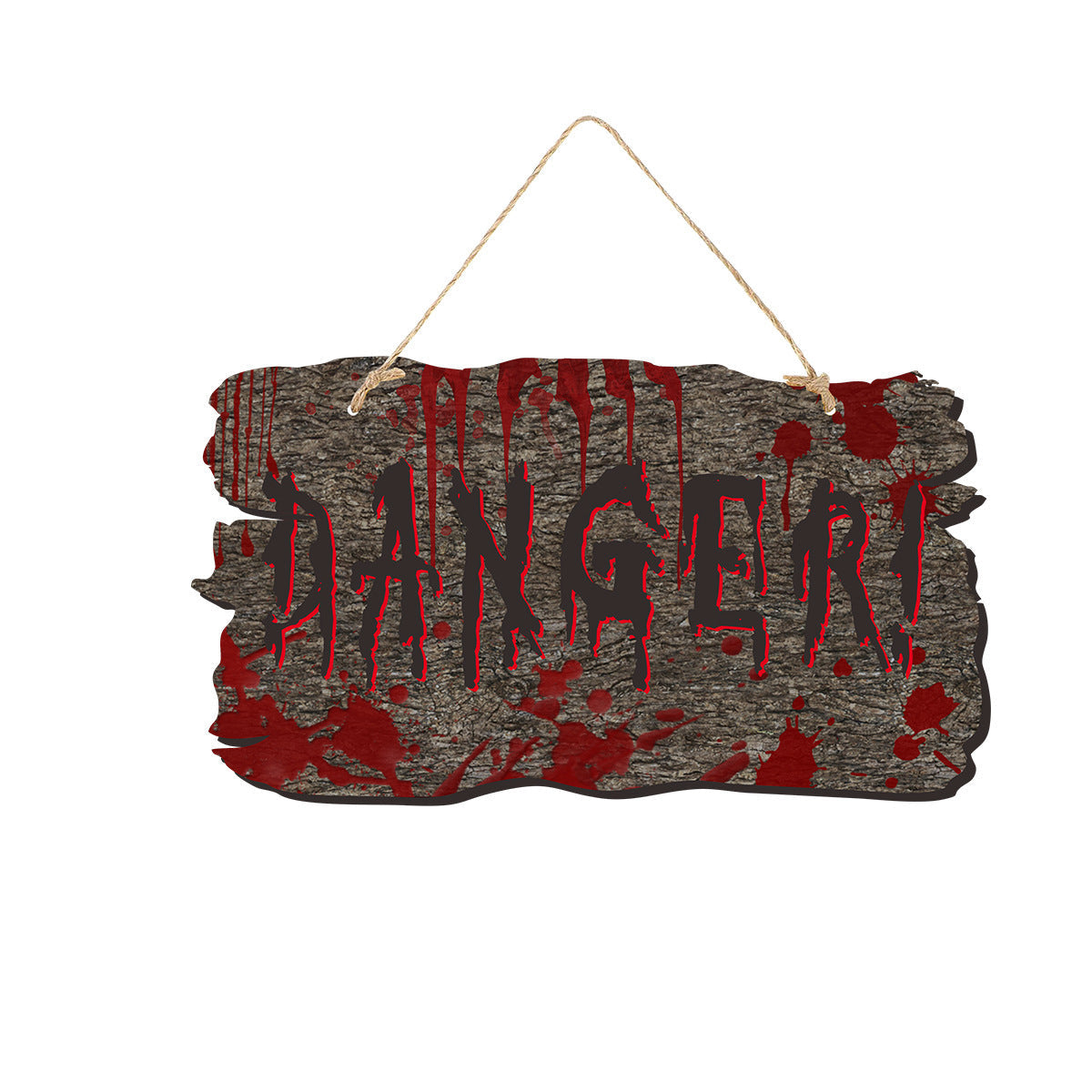 Halloween Door Sign – Wooden Look Plates with Pumpkin, Skull, and Witch Designs