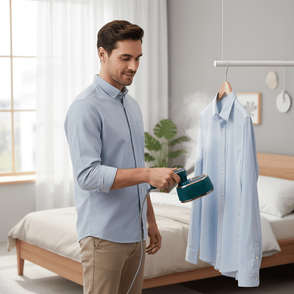 Portable Travel Steamer for Wrinkle-Free Outfits