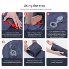 Inflatable Camping Sleeping Pad with Built-in Pillow Self-Inflating Air Cushion for Hiking and Outdoor Travel