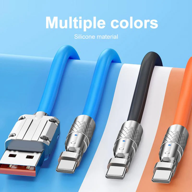 180 degree Rotating Fast Charge Cable