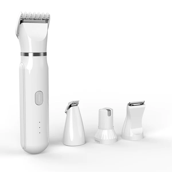 Ultimate Pet Grooming Kit - 4-in-1 Electric Clippers with 4 Interchangeable Blades